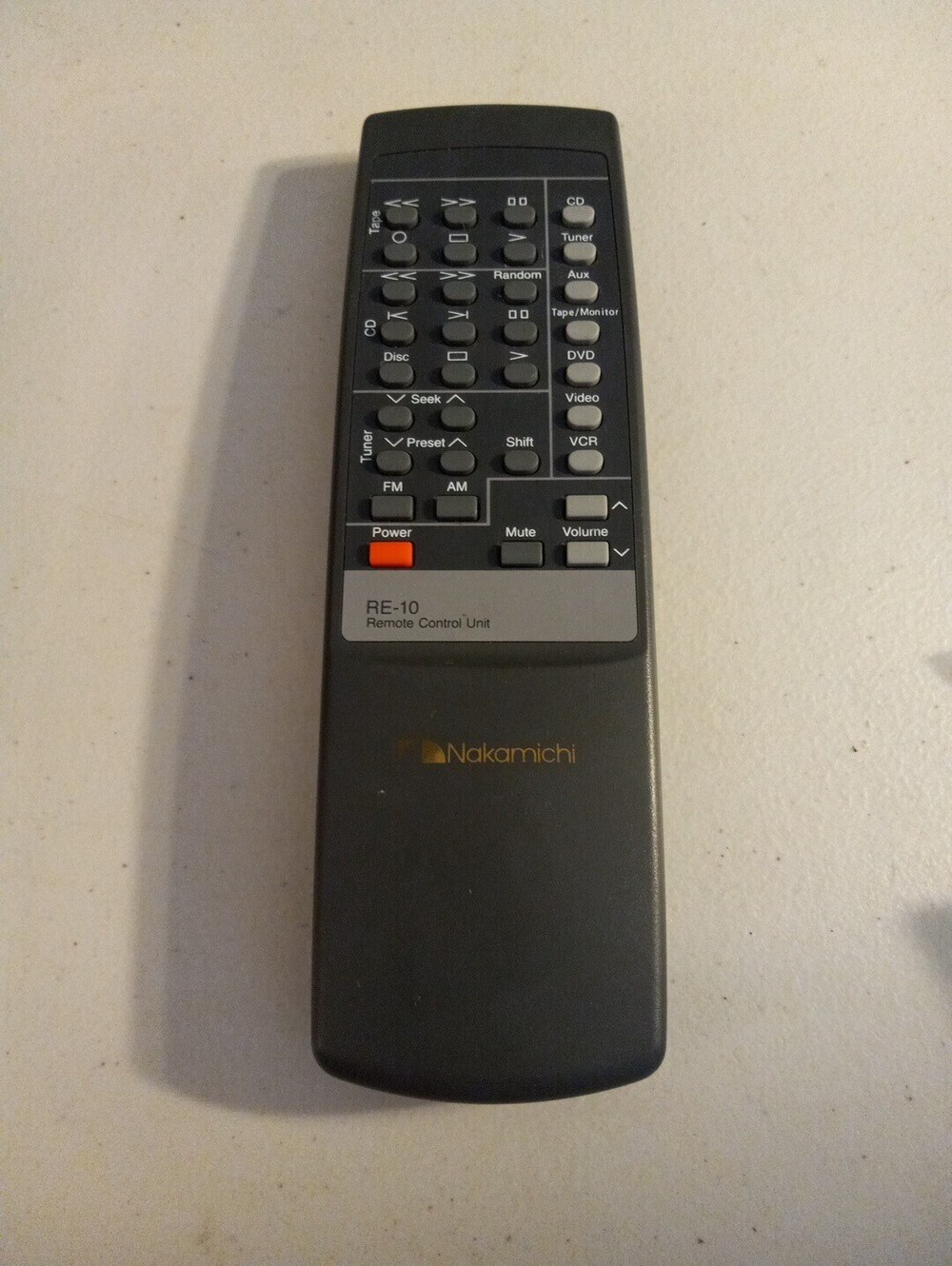 Original Nakamichi RE-10 Remote Control Unit - Untested